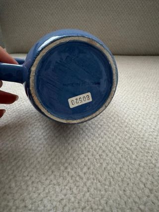 Caneca Cerâmica Azul e Branca