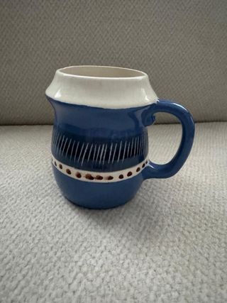 Caneca Cerâmica Azul e Branca
