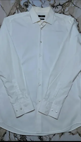 Camicia Uomo Hugo Boss Slim Fit Bianca