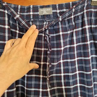 Pijama hombre cuadros azul Primark 2XL