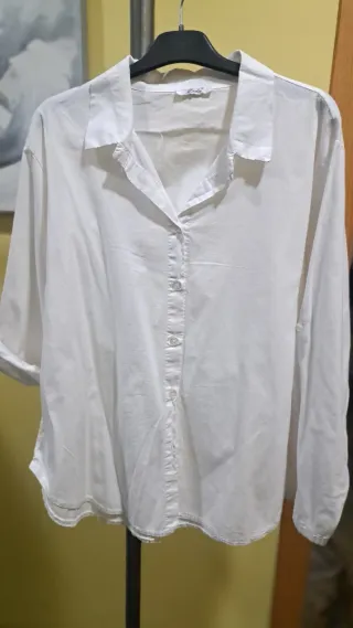 Blusa Moda Blanca Talla Única