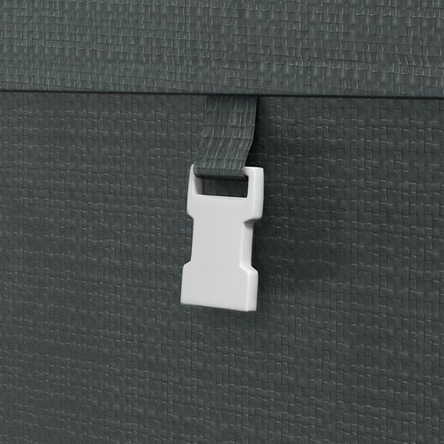 Garaje Moto para Exterior Almacenamiento anti UV Con Entrada con Cremallera, Tenda Garaje para Bicicletas y Herramientas en Metal Galvanizado y Tejido PE, 120X179X165 Cm, Gris Oscuro