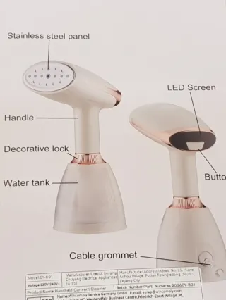 Plancha Vapor Portátil Mano Nueva CY-801