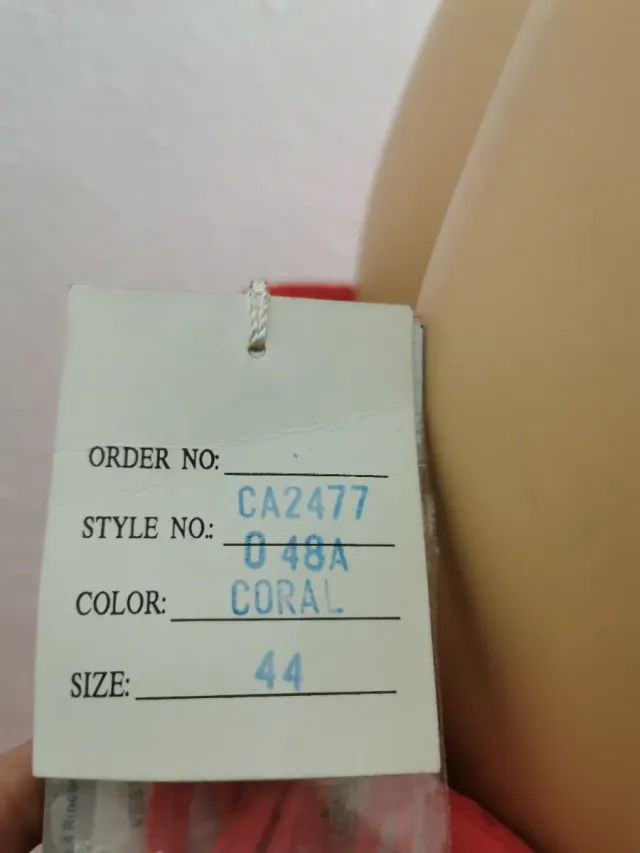 Vestido Alta Costura Talla 44 Naranja Rosa