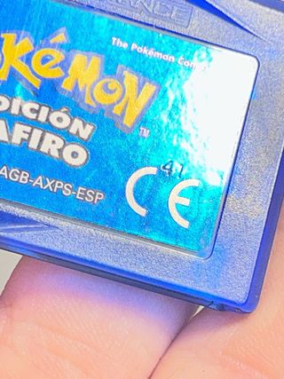 Cartucho Pokémon Zafiro Edición Español GBA