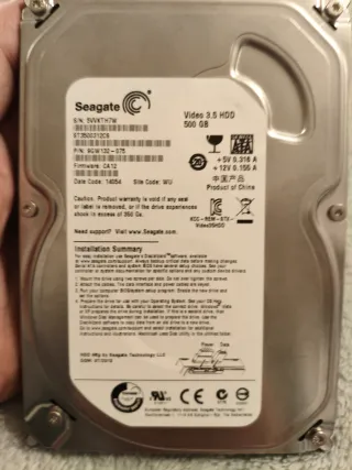 Seagate Video 3.5 HDD 500GB SATA