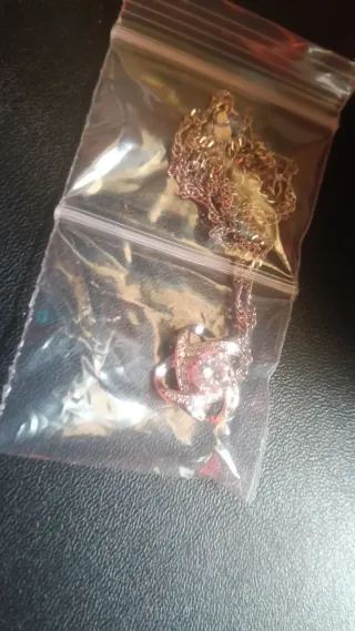 Rosa roja preservada con joyero y colgante