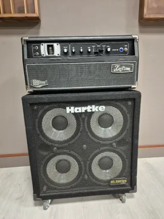 Amplificador Bajo Kustom DE300 HD + Hartke 410XL