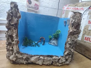 Acuario 47x36x35 aprox 60 litros