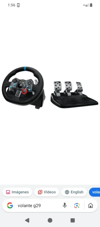 Volante Logitech G29 con Pedales y Palanca