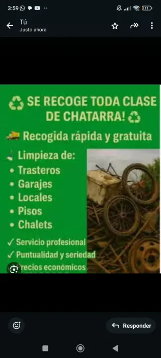 Recojida de trastos,electrodomésticos etc gratuito