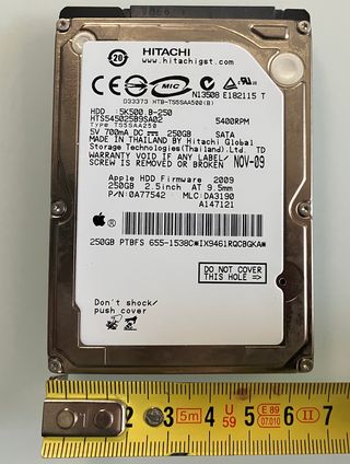 Disco Duro Hitachi 250 GB / 500 GB 2.5 SATA
