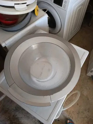 Puerta Lavadora Siemens 7kg gris