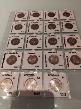 Monedas 2 euros conmemorativas Lituania