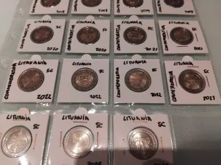 Monedas 2 euros conmemorativas Lituania