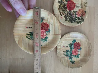 Set 3 Piattini Cinesi Bambù Fiori