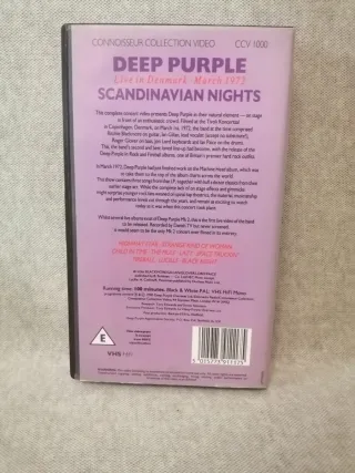 VHS 1990 🇬🇧 Deep Purple Scandinavian Nights Live