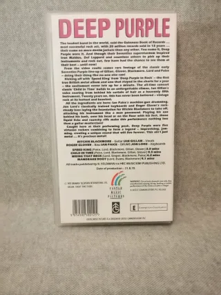 VHS 1993 Deep Purple Doing Their Thing