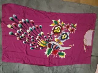 Caftano donna stampa pavone taglia xxl