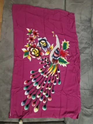 Caftano donna stampa pavone taglia xxl