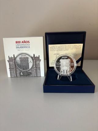 Moneda 10€ Plata Proof Universidad Salamanca 800 A