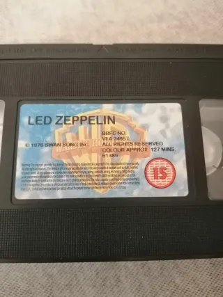VHS 1988 🇬🇧 LED ZEPPELIN The Song Remains The Sa