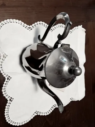 Caraffa in metallo argentato