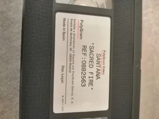 VHS 1993 🇪🇸 Santana Sacred Fire - Live In Mexico