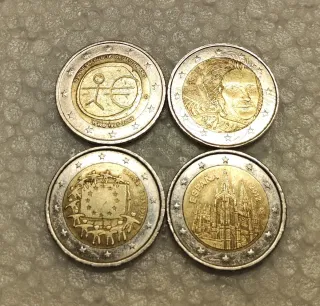 Lote 18 monedas 2 euros