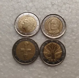 Lote 22 monedas 2 euros