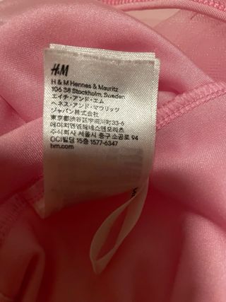 Traje Ballet H&M Niña Rosa Tulle