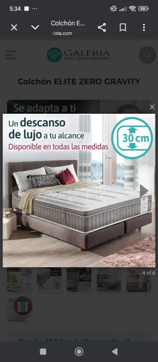 Vendo Colchón Viscoelástico y 2 almohadas