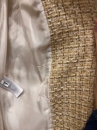 Chaleco Zara Dorado Vestir