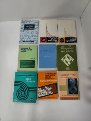 Lote 9 Libros de cálculo