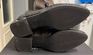 2 pares de Botines piel tacón medio mujer talla 36