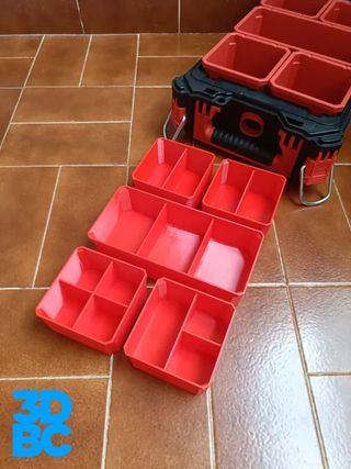 5 Cajas insertos para Milwaukee PACKOUT