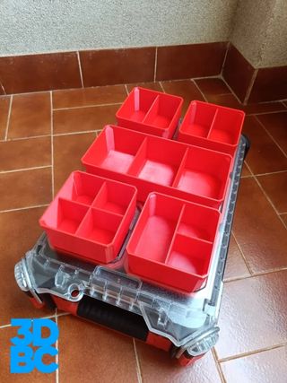 5 Cajas insertos para Milwaukee PACKOUT