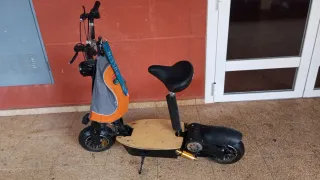 Patinete eléctrico con asiento, para piezas