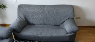 Fundas para sofá de tela gris
