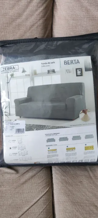 Fundas para sofá de tela gris