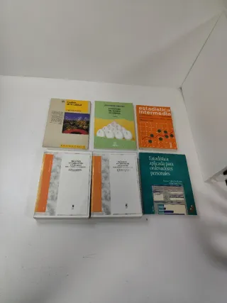 Estadística, gestión, auditoría. Lote 6 libros.