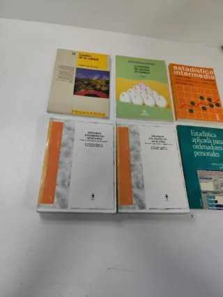 Estadística, gestión, auditoría. Lote 6 libros.