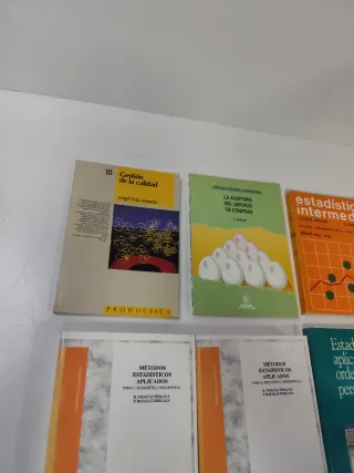 Estadística, gestión, auditoría. Lote 6 libros.