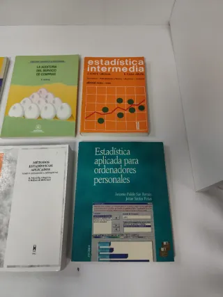 Estadística, gestión, auditoría. Lote 6 libros.