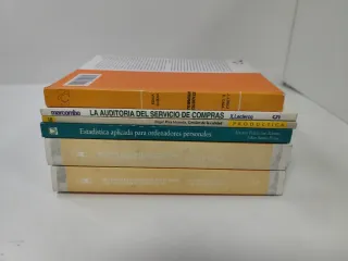 Estadística, gestión, auditoría. Lote 6 libros.