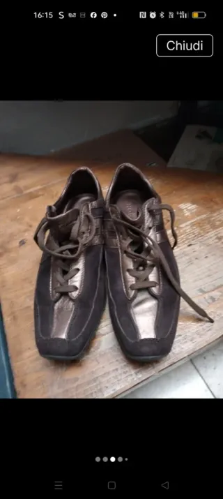 Mocassini Hogan Marrone/Oro