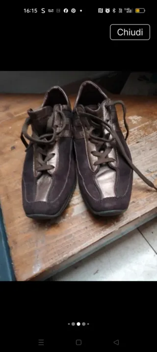 Mocassini Hogan Marrone/Oro