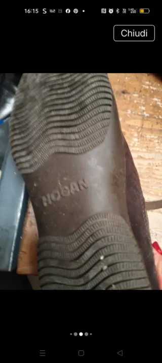 Mocassini Hogan Marrone/Oro