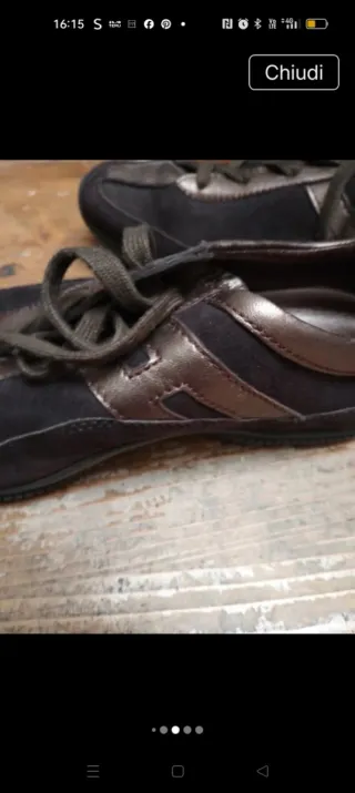 Mocassini Hogan Marrone/Oro