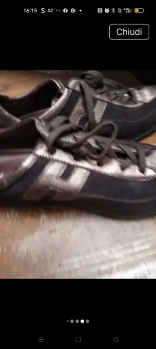 Mocassini Hogan Marrone/Oro